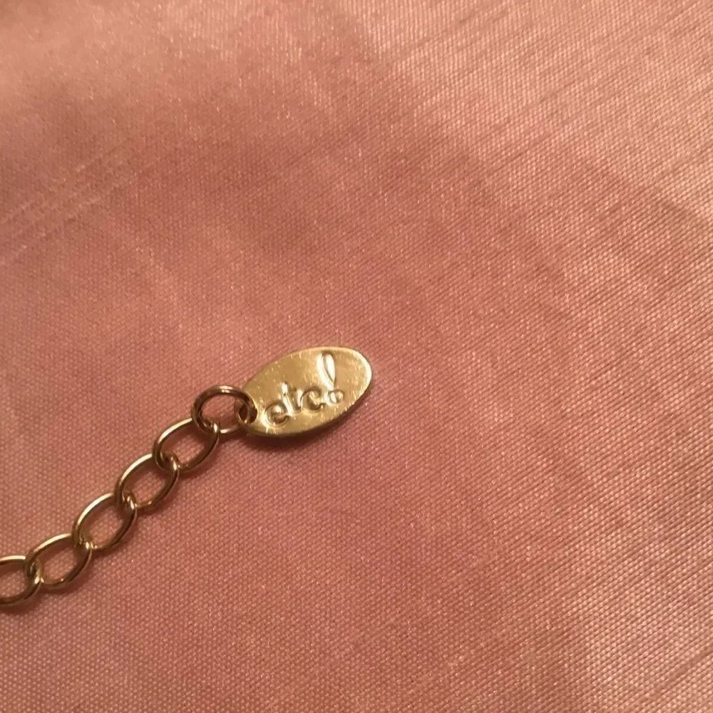 Three Strand Goldtone Box Chain Necklace - Picture 3 of 4